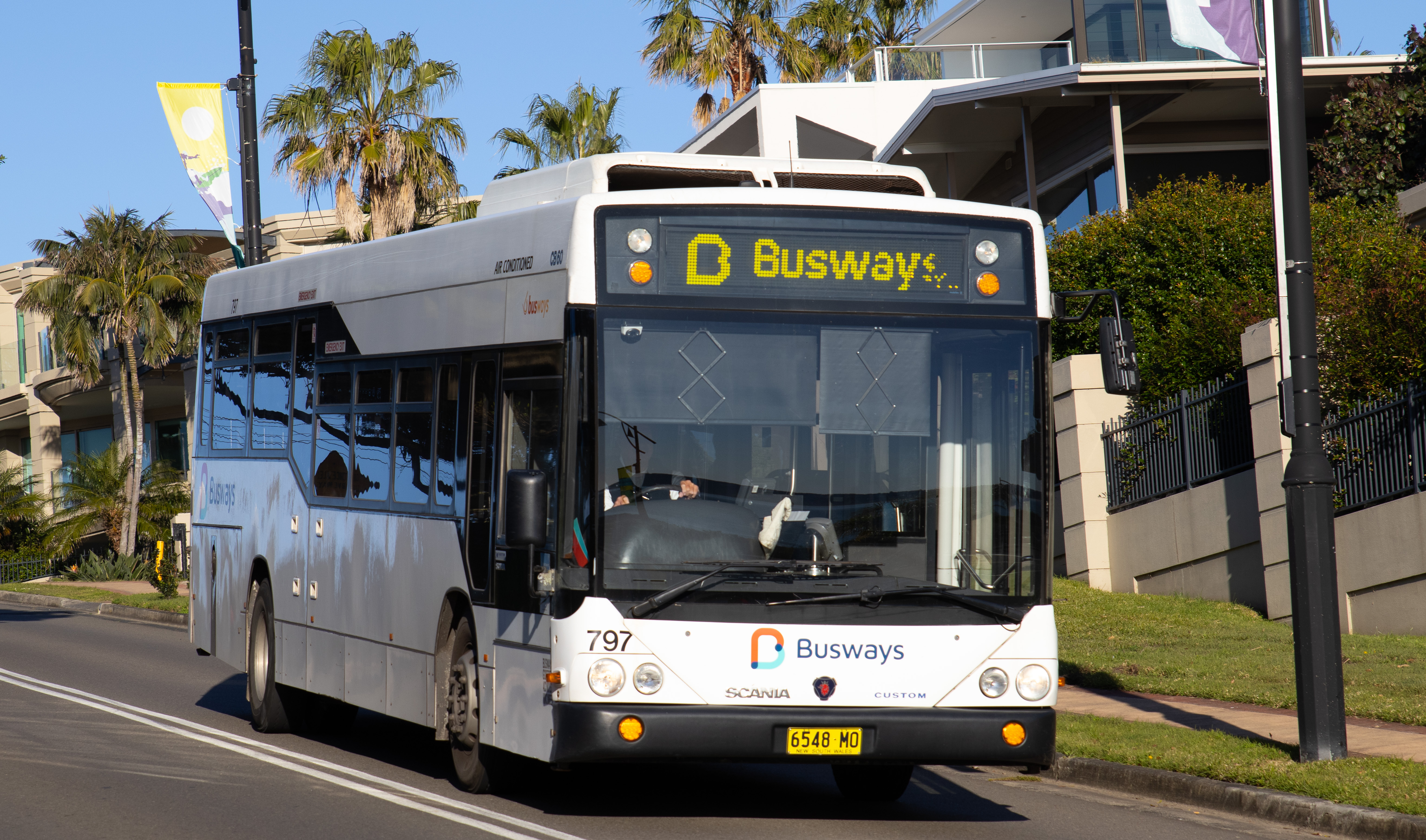 bus on street
