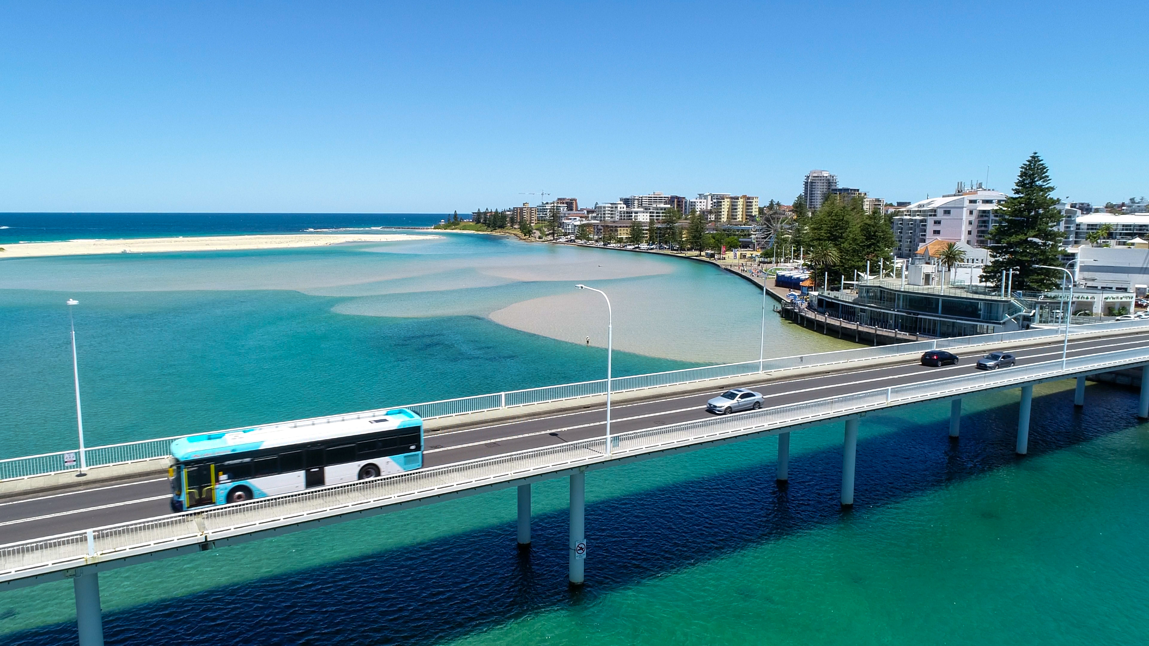 Central Coast Bus in the Summer Time